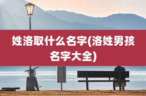 姓洛取什么名字(洛姓男孩名字大全)