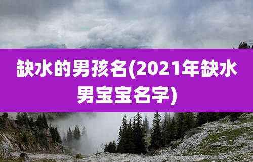缺水的男孩名(2021年缺水男宝宝名字)