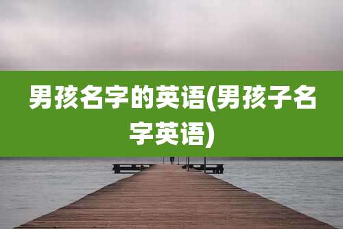 男孩名字的英语(男孩子名字英语)