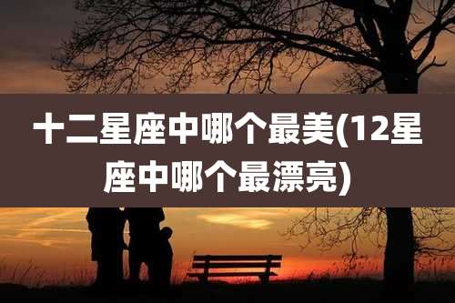 十二星座中哪个最美(12星座中哪个最漂亮)