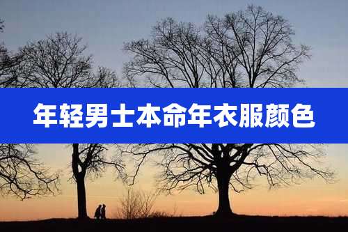 年轻男士本命年衣服颜色