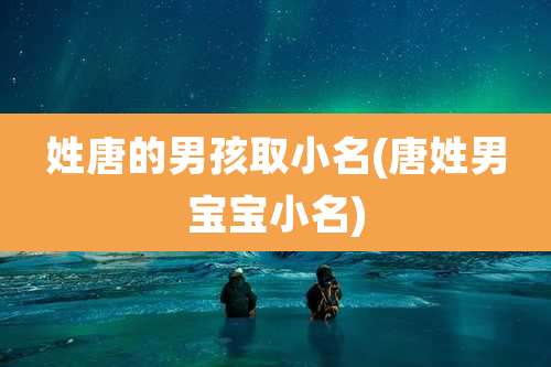 姓唐的男孩取小名(唐姓男宝宝小名)