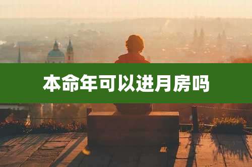 本命年可以进月房吗