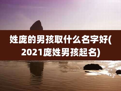 姓庞的男孩取什么名字好(2021庞姓男孩起名)