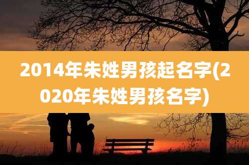 2014年朱姓男孩起名字(2020年朱姓男孩名字)