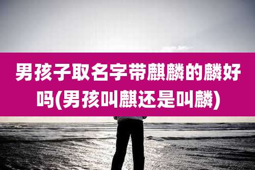 男孩子取名字带麒麟的麟好吗(男孩叫麒还是叫麟)