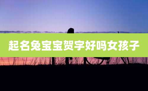 起名兔宝宝贺字好吗女孩子