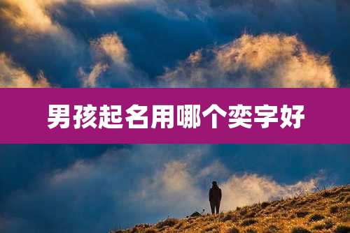 男孩起名用哪个奕字好