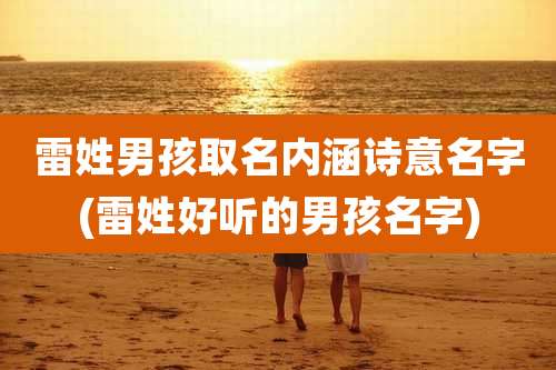 雷姓男孩取名内涵诗意名字(雷姓好听的男孩名字)