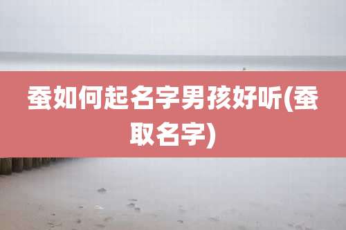 蚕如何起名字男孩好听(蚕取名字)