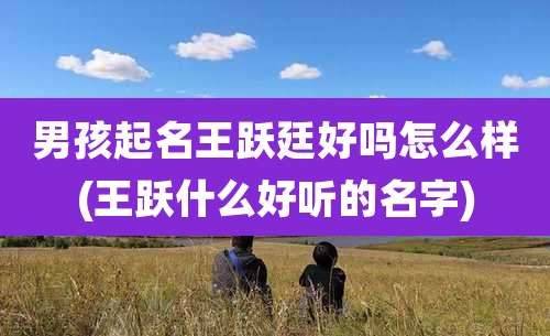 男孩起名王跃廷好吗怎么样(王跃什么好听的名字)