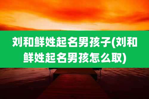 刘和鲜姓起名男孩子(刘和鲜姓起名男孩怎么取)