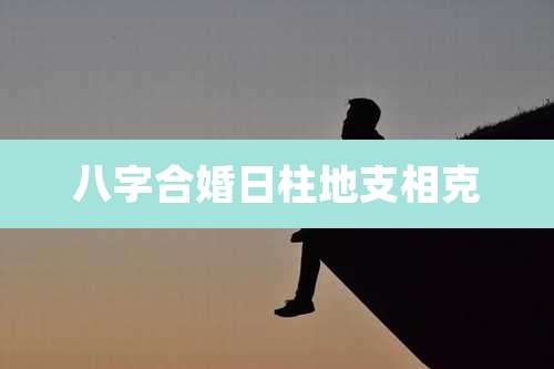 八字合婚日柱地支相克