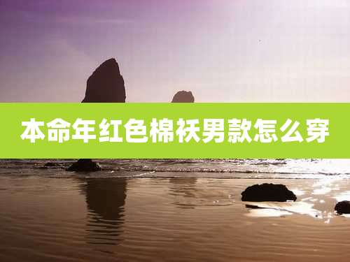 本命年红色棉袄男款怎么穿