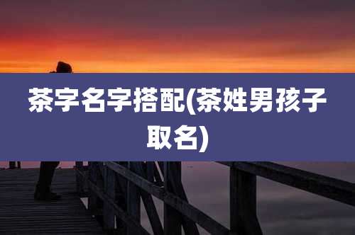 茶字名字搭配(茶姓男孩子取名)