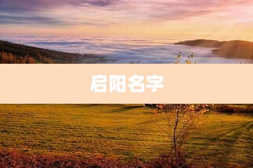 启阳名字