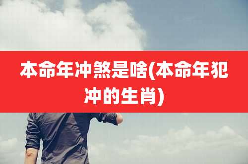 本命年冲煞是啥(本命年犯冲的生肖)