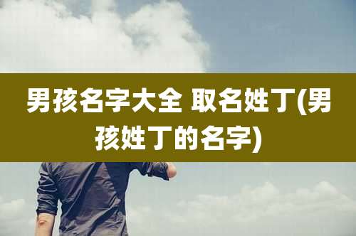 男孩名字大全 取名姓丁(男孩姓丁的名字)