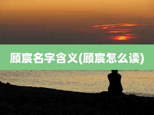 顾宸名字含义(顾宸怎么读)