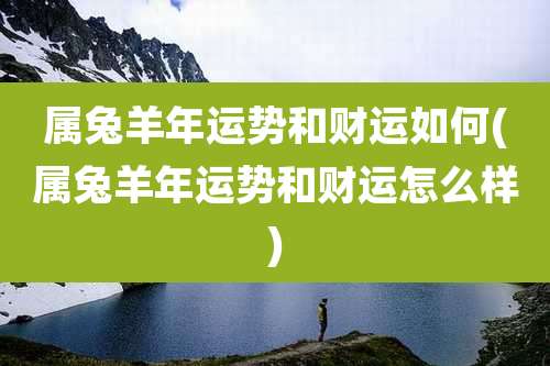 属兔羊年运势和财运如何(属兔羊年运势和财运怎么样)