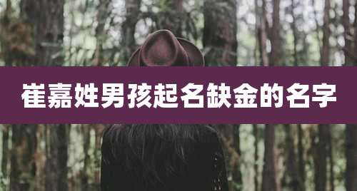 崔嘉姓男孩起名缺金的名字