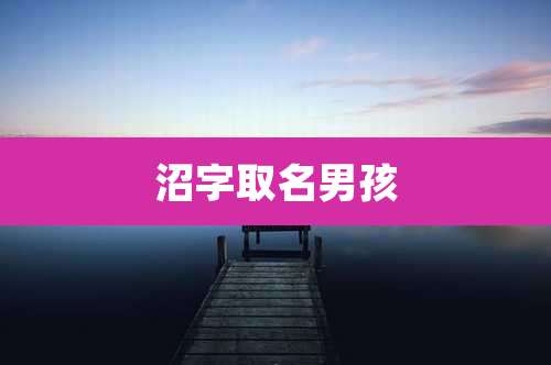 沼字取名男孩