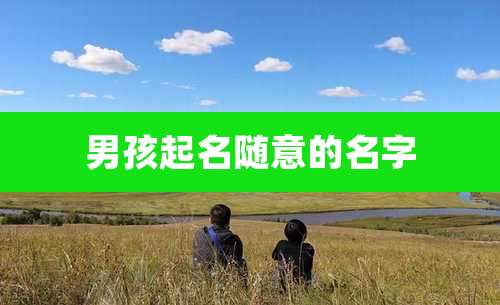 男孩起名随意的名字