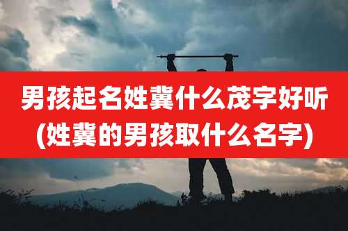男孩起名姓冀什么茂字好听(姓冀的男孩取什么名字)