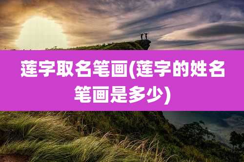 莲字取名笔画(莲字的姓名笔画是多少)