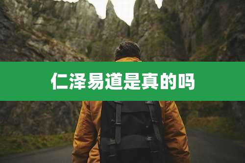 仁泽易道是真的吗