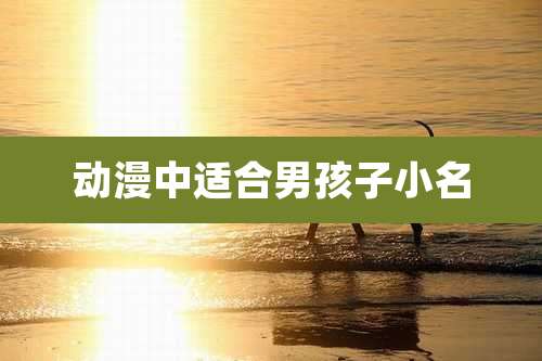 动漫中适合男孩子小名
