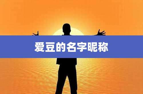爱豆的名字昵称