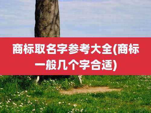 商标取名字参考大全(商标一般几个字合适)