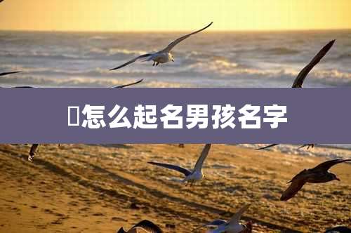 赟怎么起名男孩名字