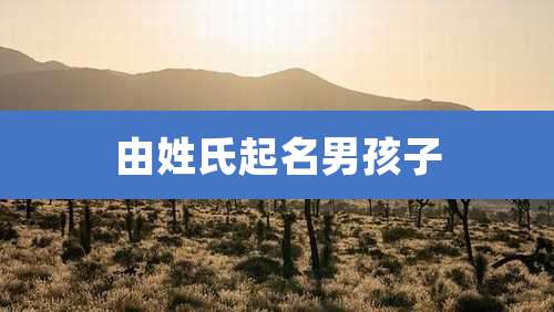 由姓氏起名男孩子