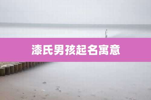 漆氏男孩起名寓意