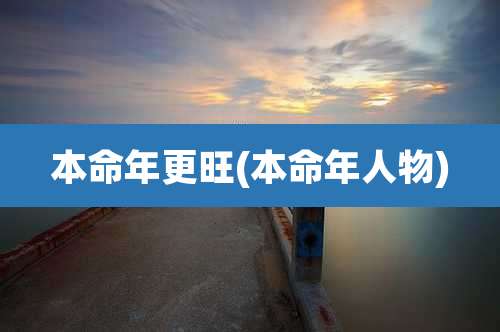 本命年更旺(本命年人物)