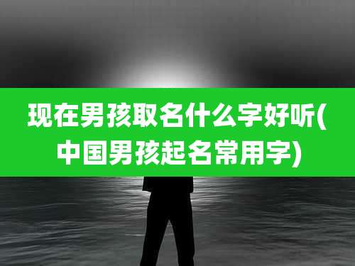 现在男孩取名什么字好听(中国男孩起名常用字)