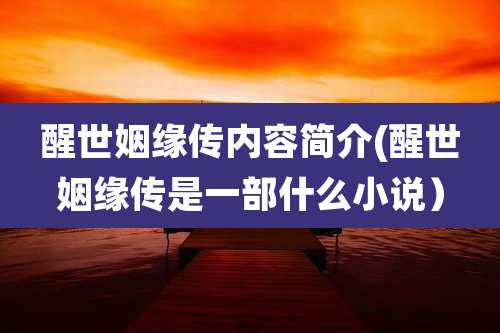 醒世姻缘传内容简介(醒世姻缘传是一部什么小说)