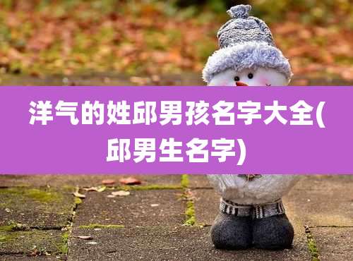 洋气的姓邱男孩名字大全(邱男生名字)