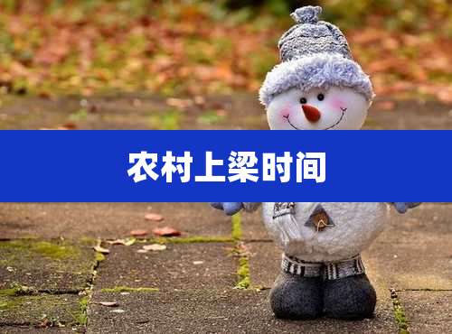 农村上梁时间