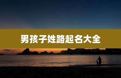 男孩子姓路起名大全