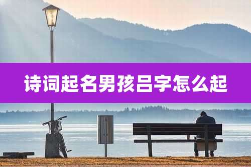 诗词起名男孩吕字怎么起