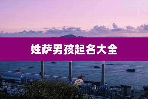 姓萨男孩起名大全