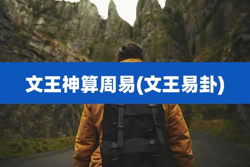 文王神算周易(文王易卦)