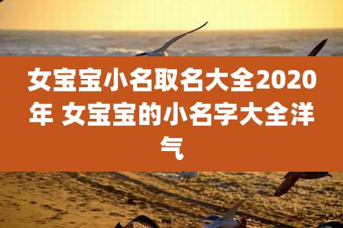 女宝宝小名取名大全2020年 女宝宝的小名字大全洋气