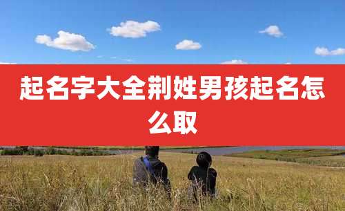 起名字大全荆姓男孩起名怎么取