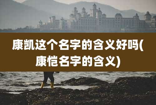 康凯这个名字的含义好吗(康恺名字的含义)