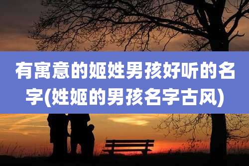 有寓意的姬姓男孩好听的名字(姓姬的男孩名字古风)