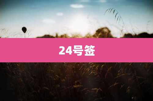24号签